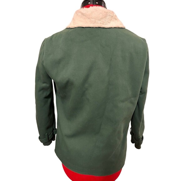 Carhartt Womens Rare Medium Sherpa Lined Utility Jacket Hunter Green Cozy Warm - Picture 3 of 8